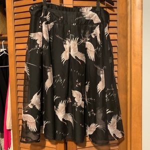 1X or 2X // gorgeous crane skirt